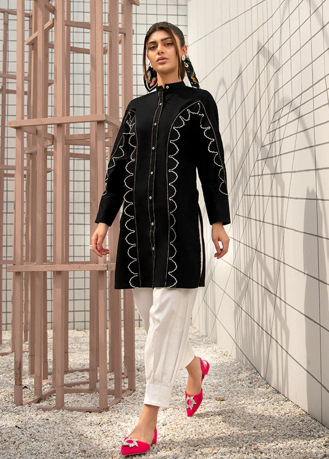 Maria Osama Khan Casual Pret  Lawn 2 Piece MOK22CB HILLAH