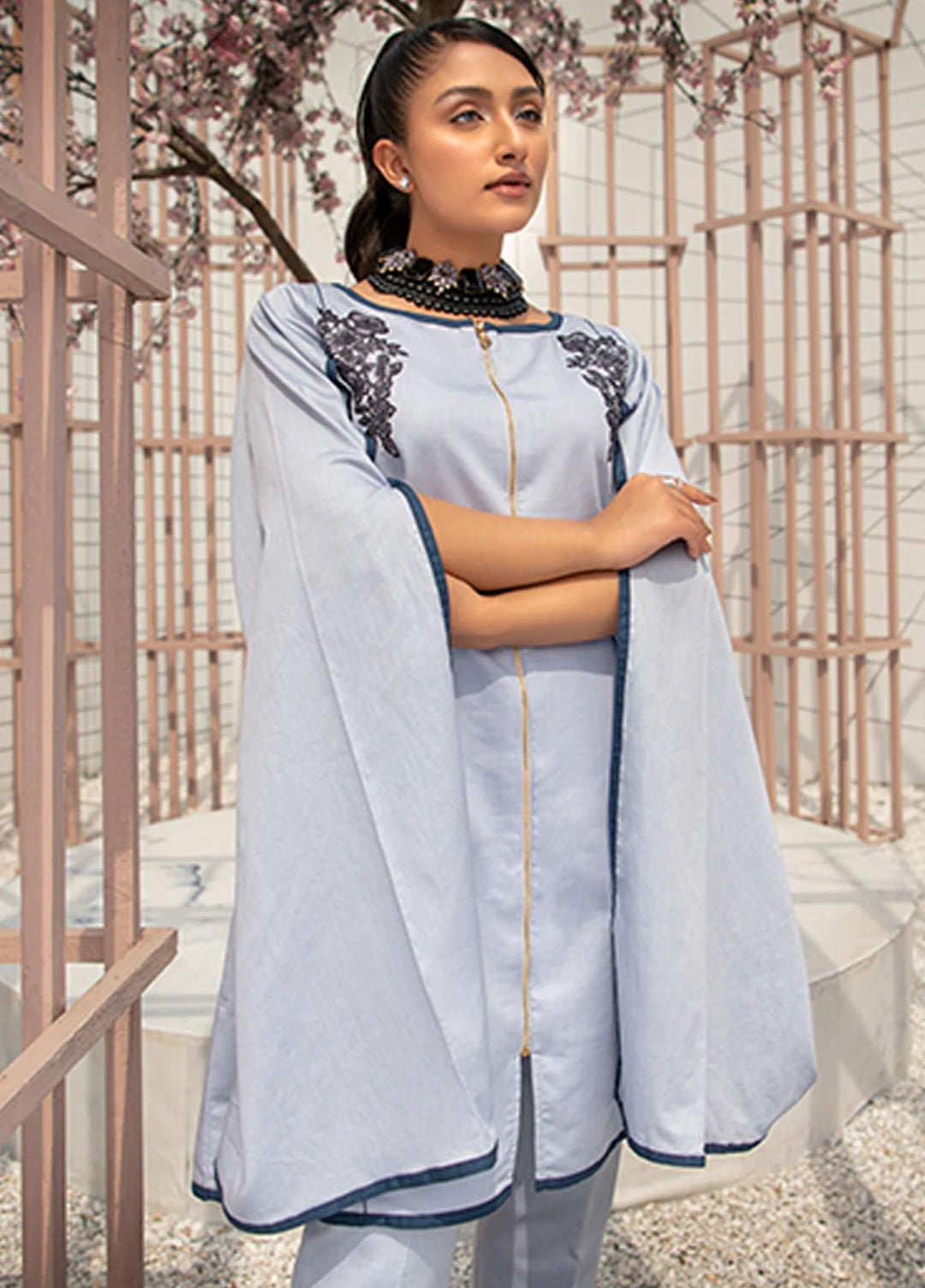 Maria Osama Khan Casual Pret  Lawn 2 Piece MOK22CB IPOH