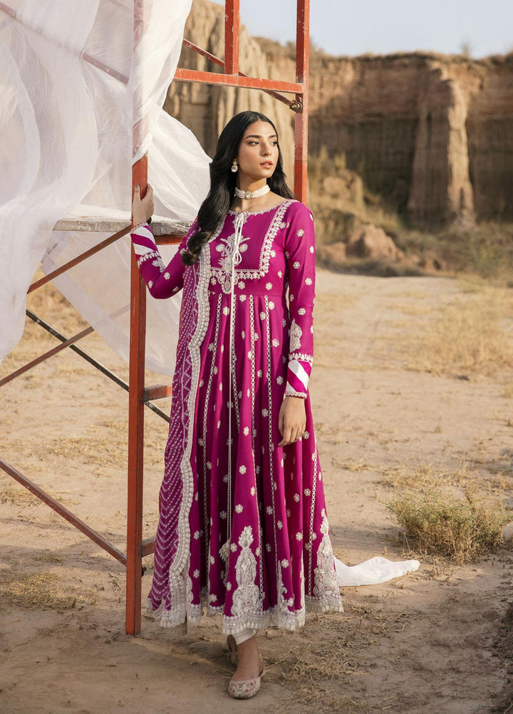 Maria Osama Khan Embroidered Lawn Suits Unstitched 3 Piece MOK22PW MAHROSH-07 - Summer Luxury Collection