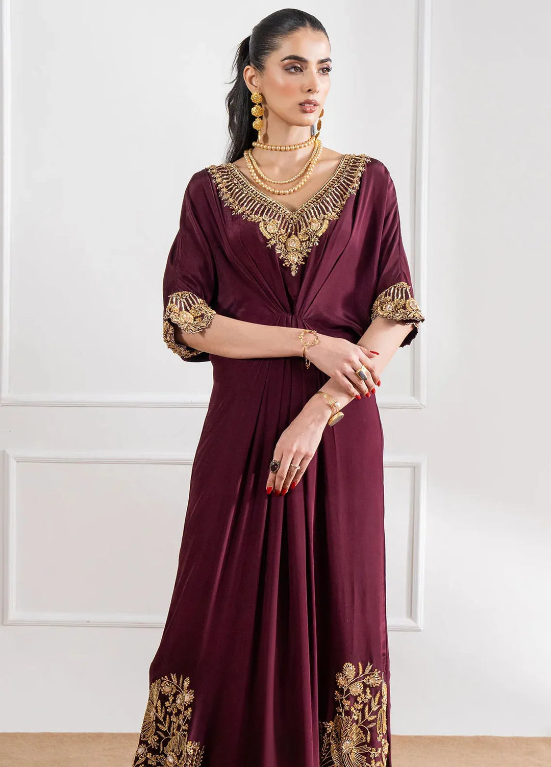 Maria Osama Khan Pret Embroidered Grip 2 Piece Suit Celine
