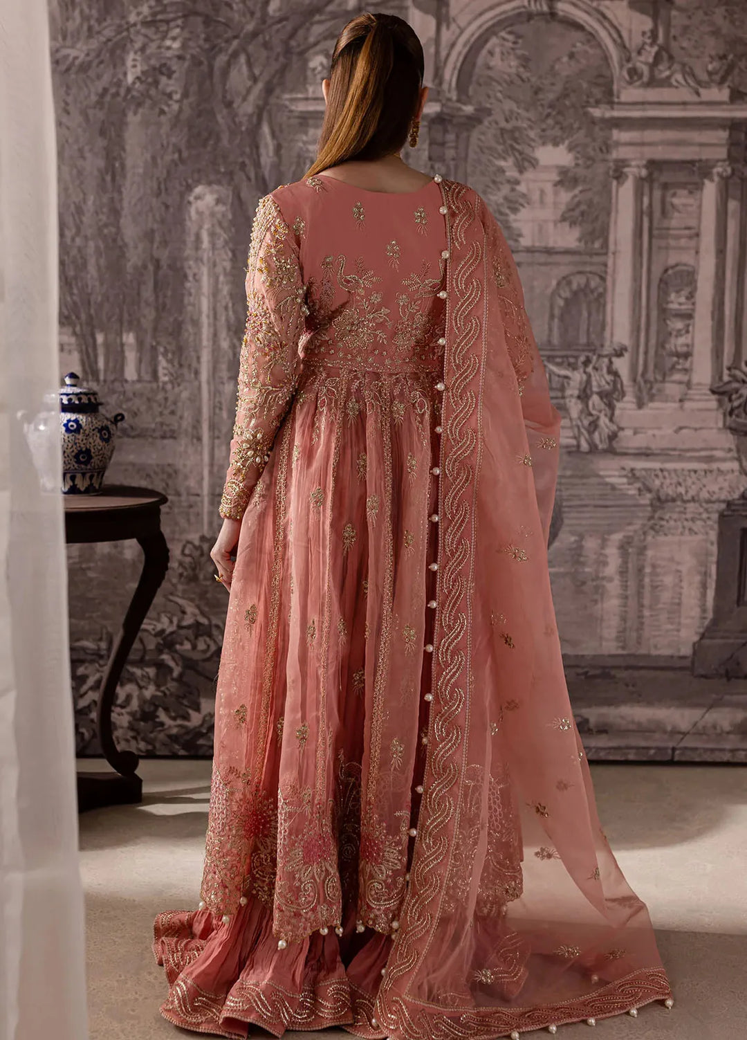 Maria Osama Khan Pret Embroidered Organza 3 Piece Suit Alera