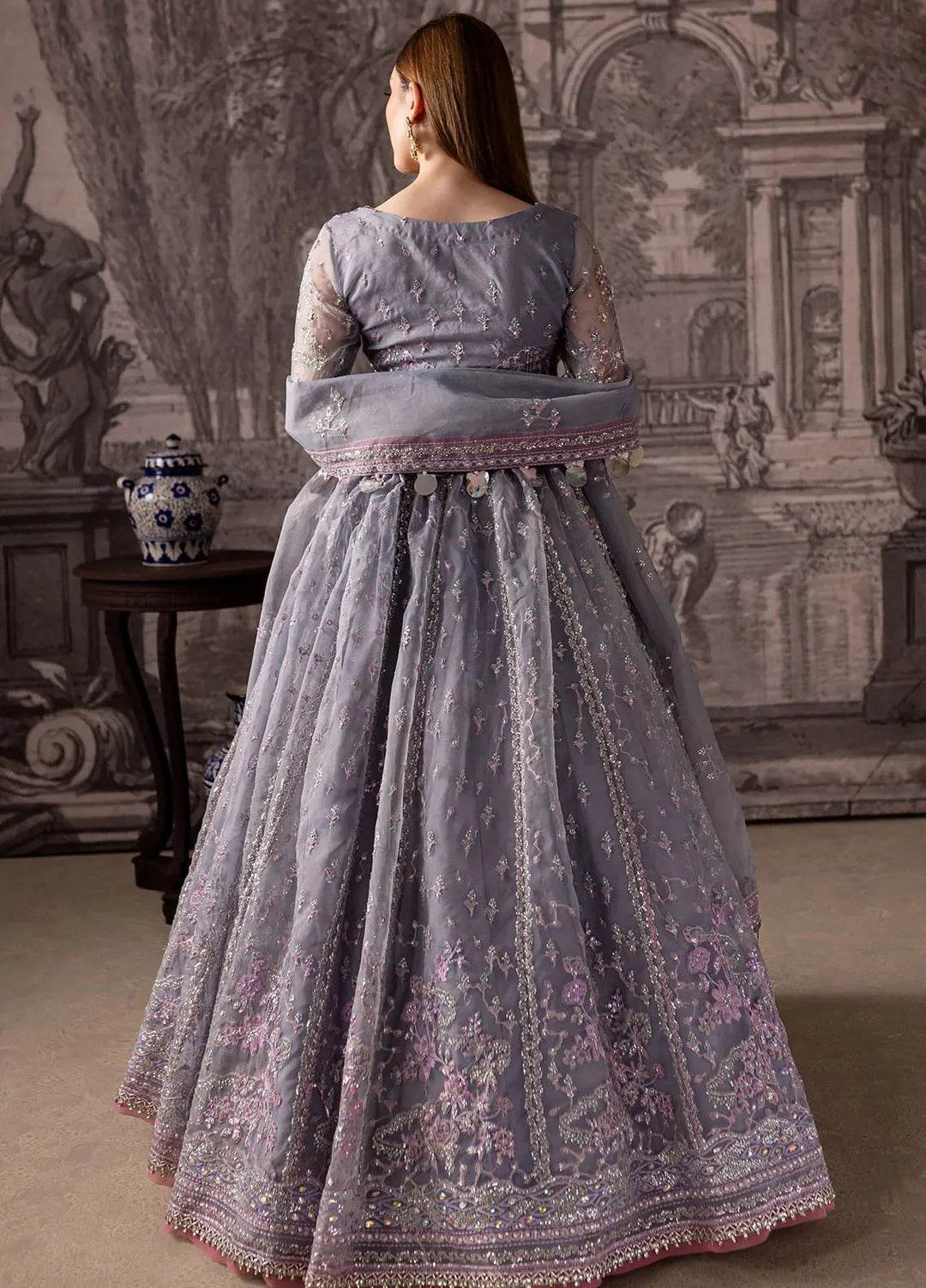 Maria Osama Khan Pret Embroidered Organza 3 Piece Suit Lyra