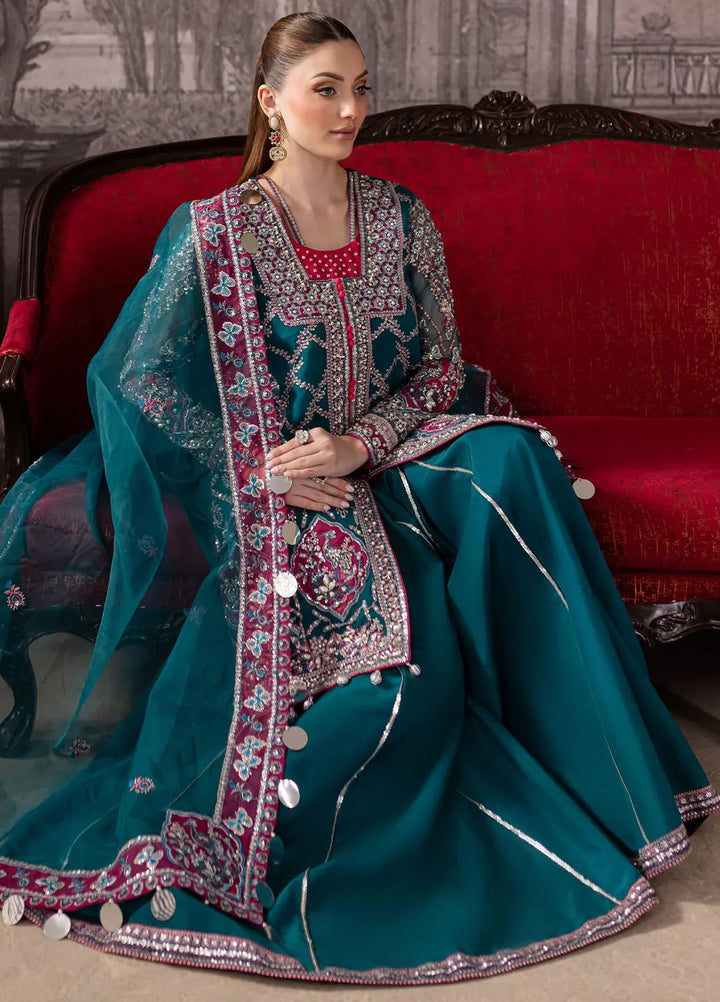 Maria Osama Khan Pret Embroidered Organza 3 Piece Suit Riva