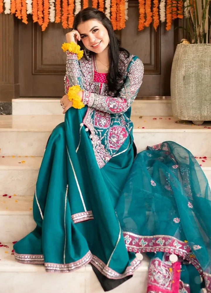 Maria Osama Khan Pret Embroidered Organza 3 Piece Suit Riva
