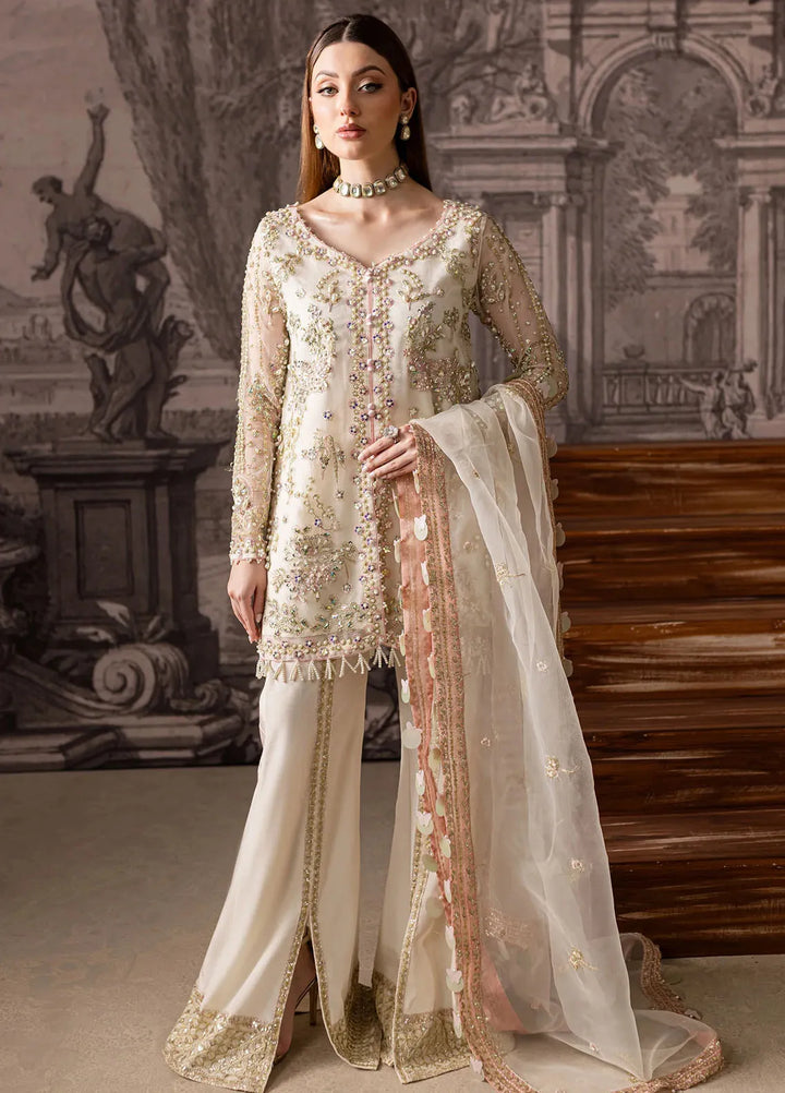 Maria Osama Khan Pret Embroidered Organza 3 Piece Suit Zeest