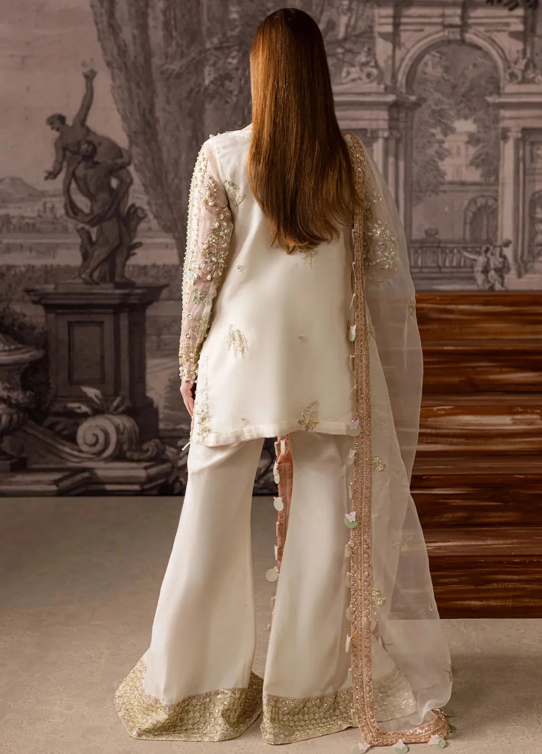 Maria Osama Khan Pret Embroidered Organza 3 Piece Suit Zeest