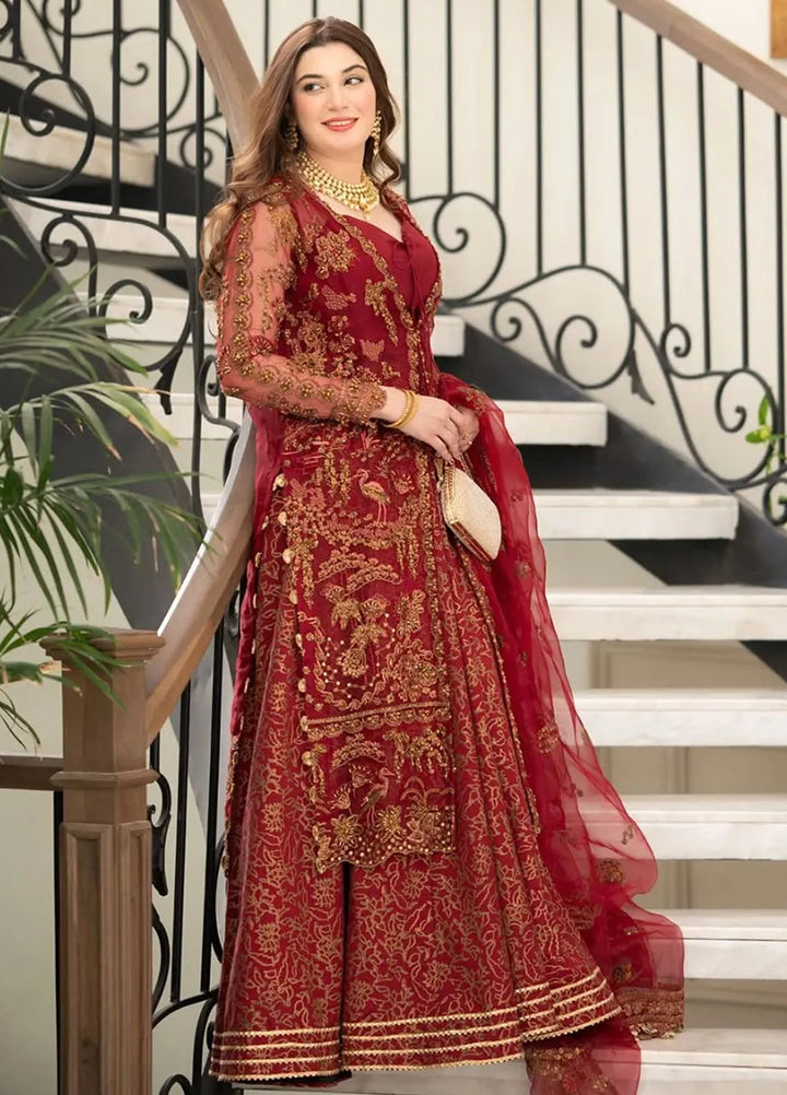 Maria Osama Khan Pret Embroidered Organza 4 Piece Suit Vanta