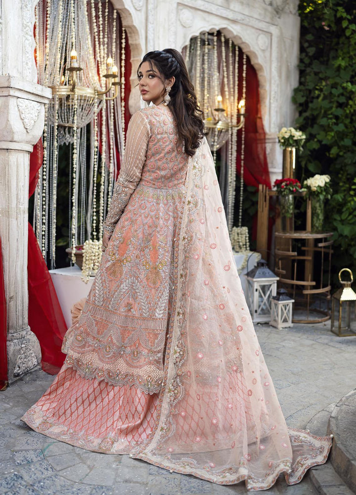 Qabool Hai by Maria Osama Khan Embroidered Organza Suits Unstitched 3 Piece MOK22QW CHAMAN ARA - Luxury Wedding Collection