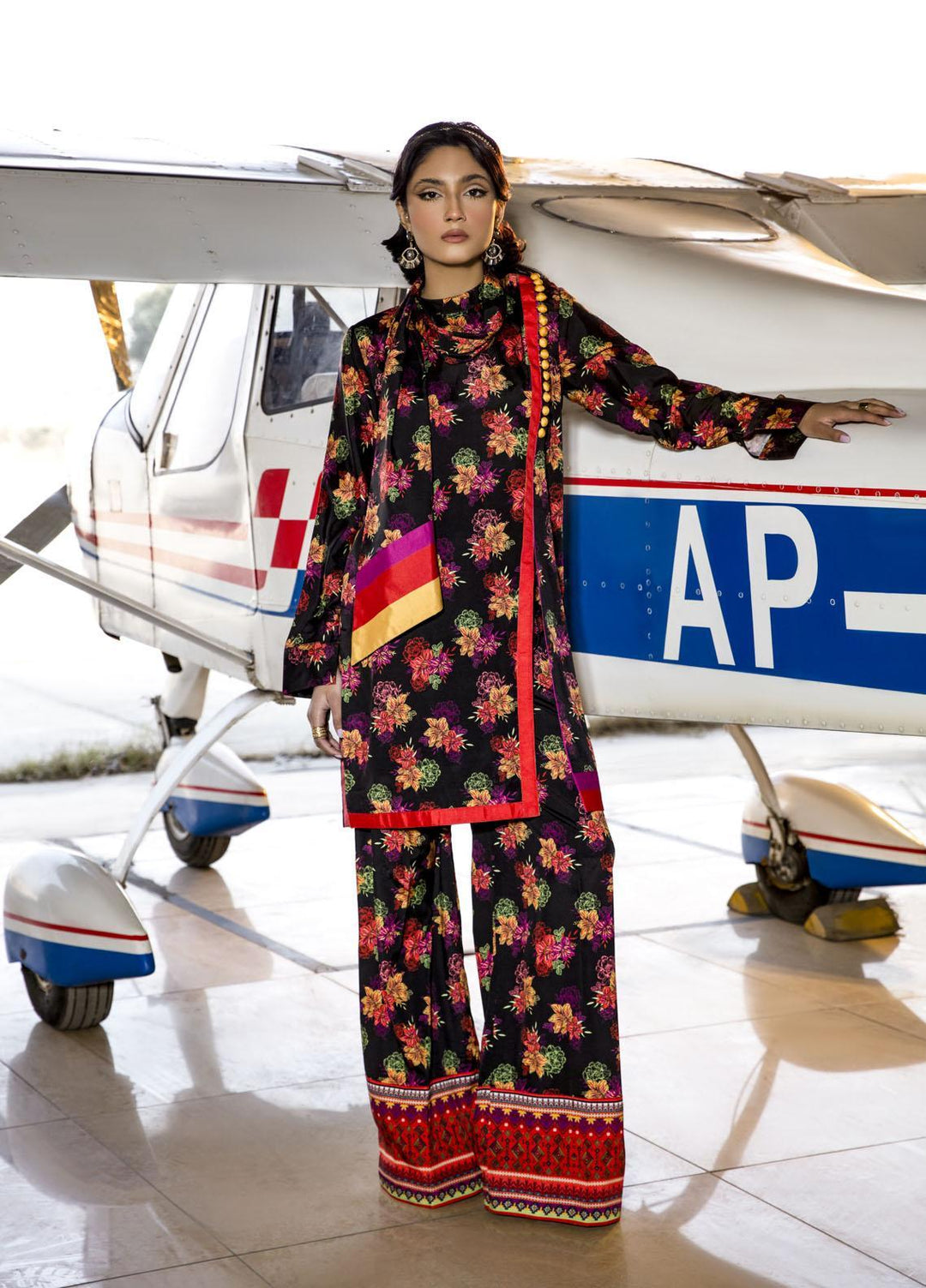 Maria Osama Khan Casual Pret  Grip 2 Piece Dress MOK23TR-2 Epoc