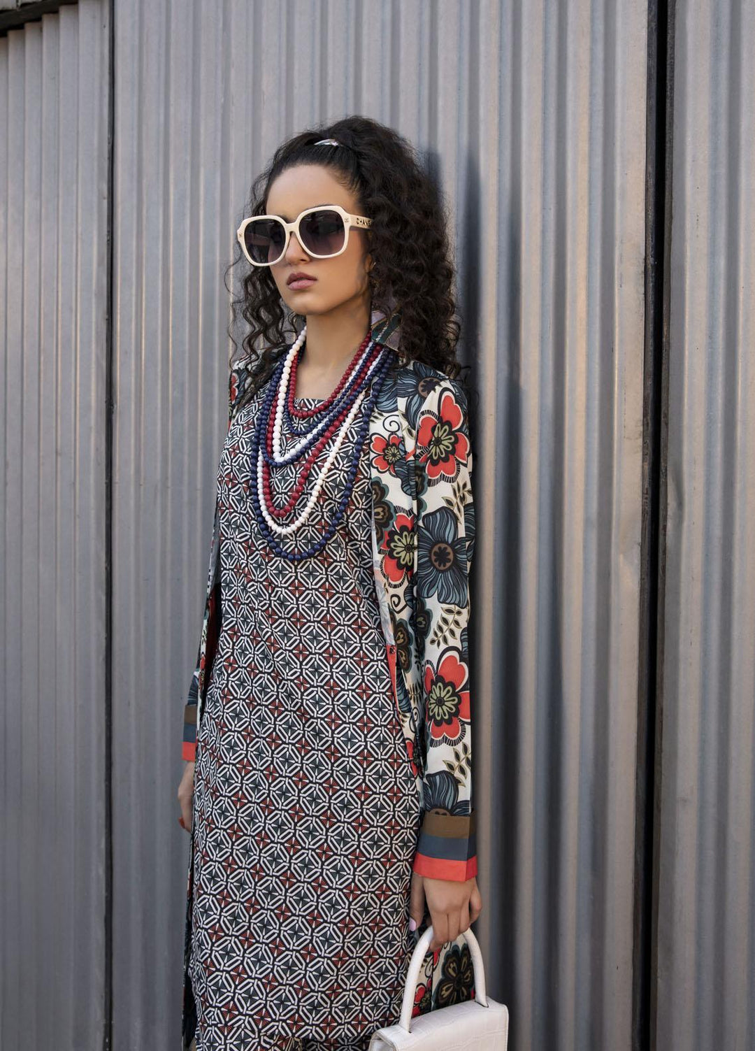 Maria Osama Khan Casual Pret  Grip 2 Piece Dress MOK23TR-2 Belle