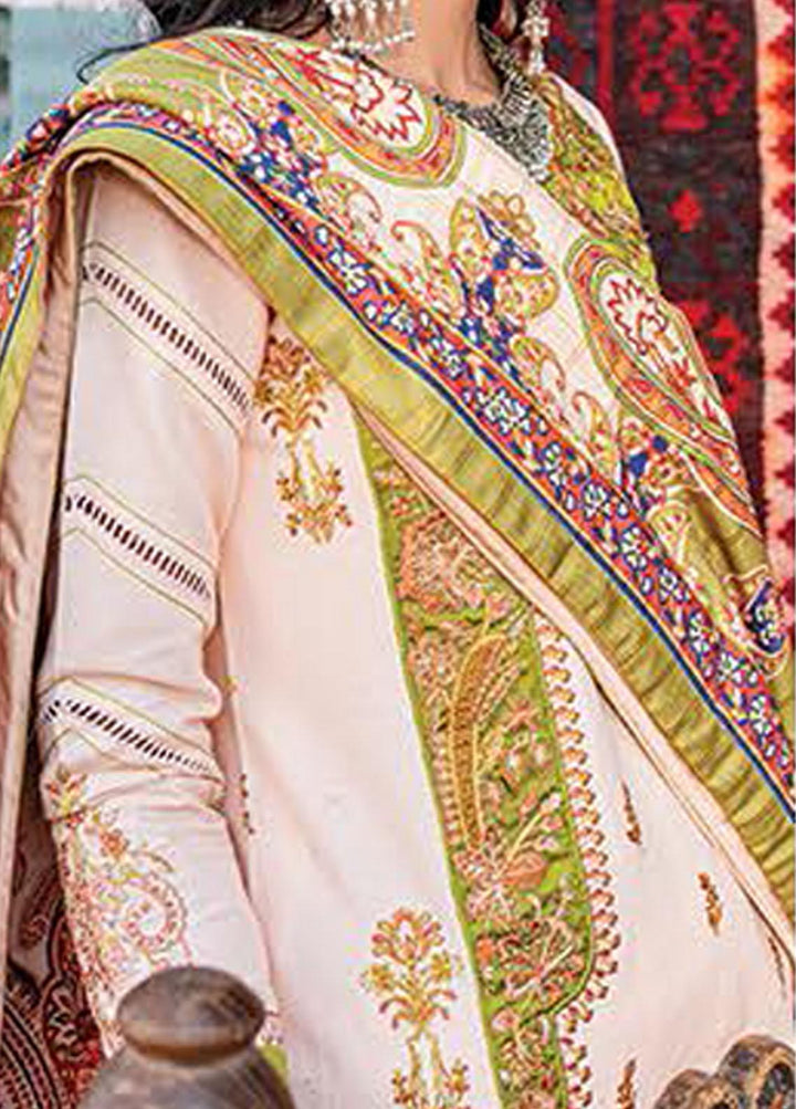 Sakhiyaan By Maria Osama Khan Embroidered  Suits Unstitched 3 Piece MOK22S MS-08 Zaitoon - Winter Collection