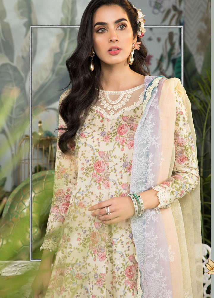 Mprints By Maria B Printed Lawn Suits Unstitched 3 Piece MB21-MP2 1102-B - Summer Collection