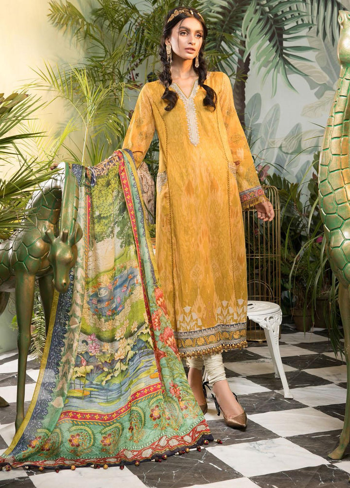 Mprints By Maria B Printed Lawn Suits Unstitched 3 Piece MB21-MP2 1104-A - Summer Collection