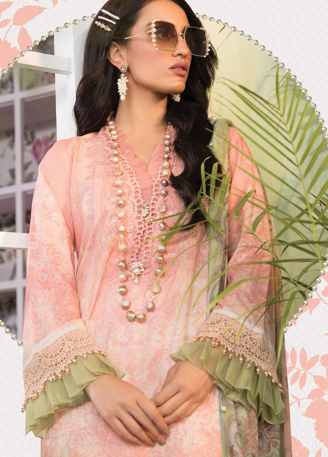 Mprints By Maria B Printed Lawn Suits Unstitched 3 Piece MB21-MP2 1108-B - Summer Collection