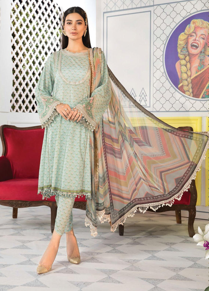 Mprints By Maria B Printed Lawn Suits Unstitched 3 Piece MB21-MP2 1109-A - Summer Collection