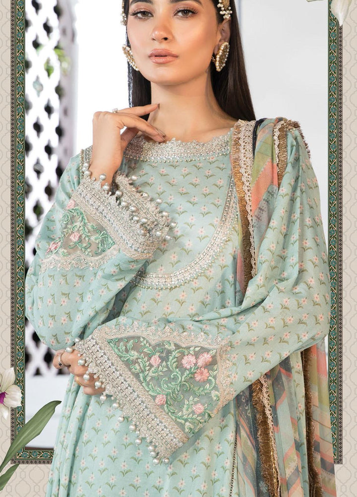 Mprints By Maria B Printed Lawn Suits Unstitched 3 Piece MB21-MP2 1109-A - Summer Collection