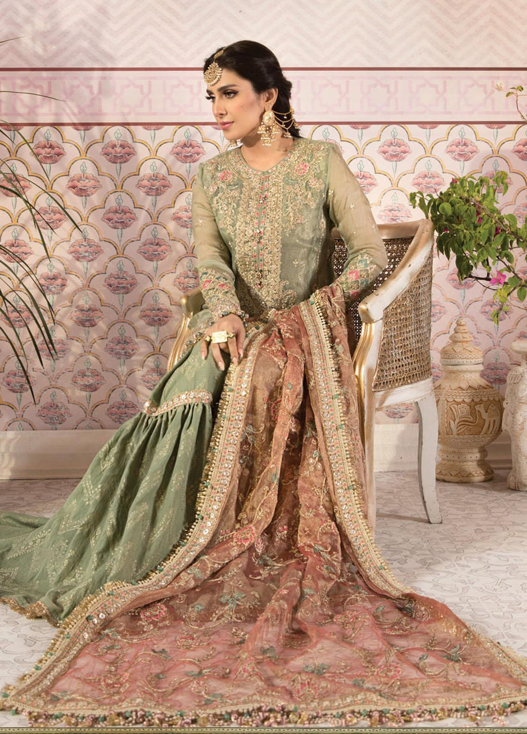 Maria B Embroidered Organza Suits Unstitched 3 Piece MB21MH D-05 - Luxury Collection