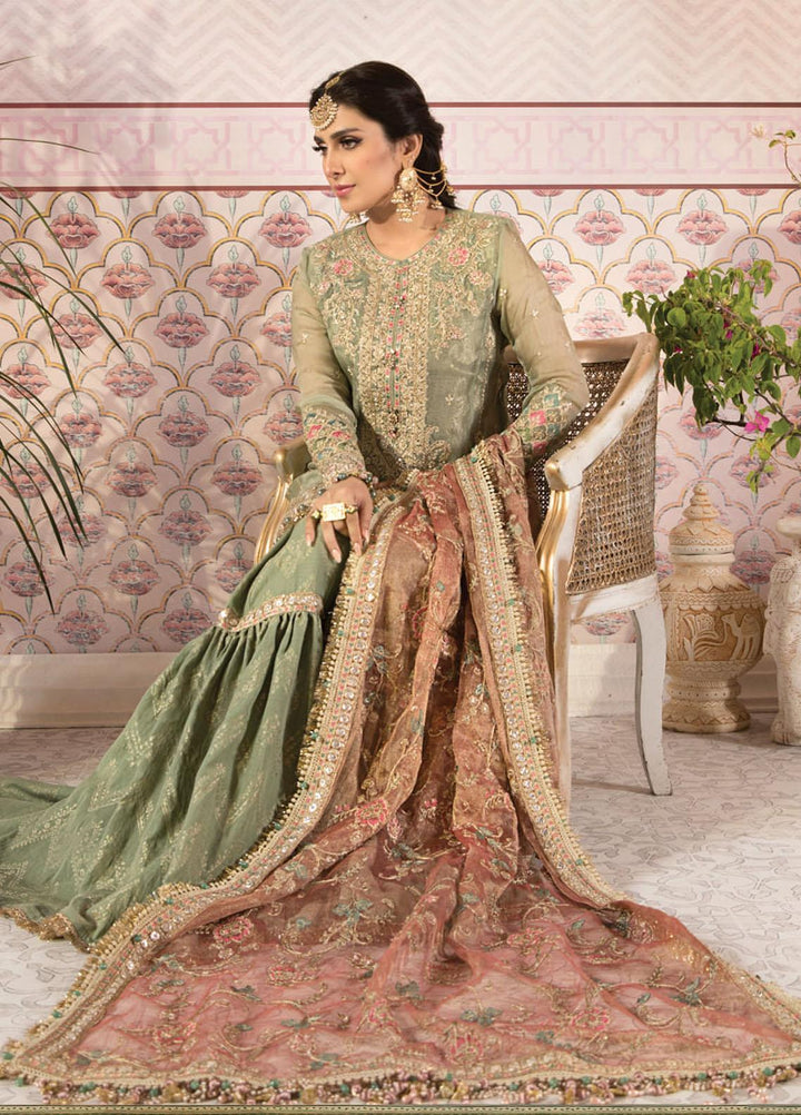 Maria B Embroidered Organza Suits Unstitched 3 Piece MB21MH D-05 - Luxury Collection