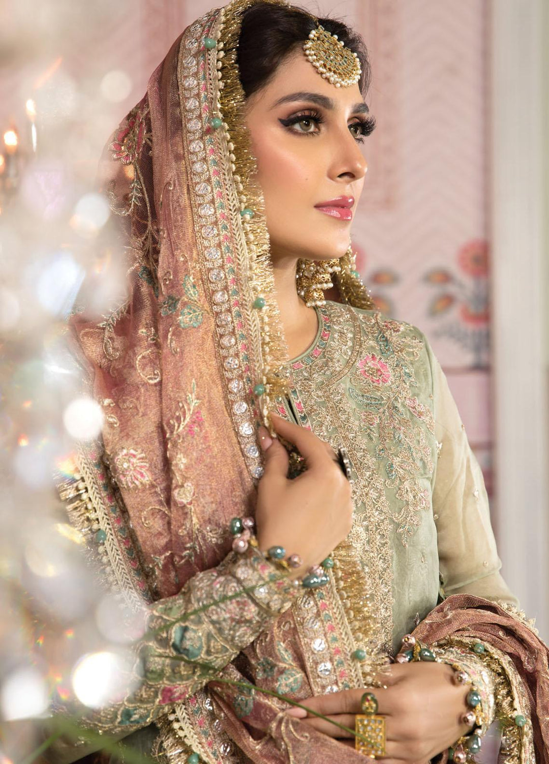 Maria B Embroidered Organza Suits Unstitched 3 Piece MB21MH D-05 - Luxury Collection