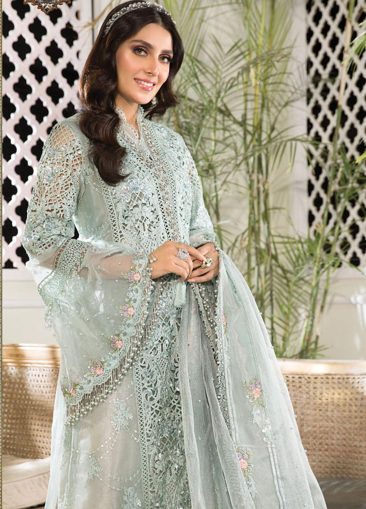 Maria B Embroidered Organza Suits Unstitched 3 Piece MB21MH D-06 - Luxury Collection