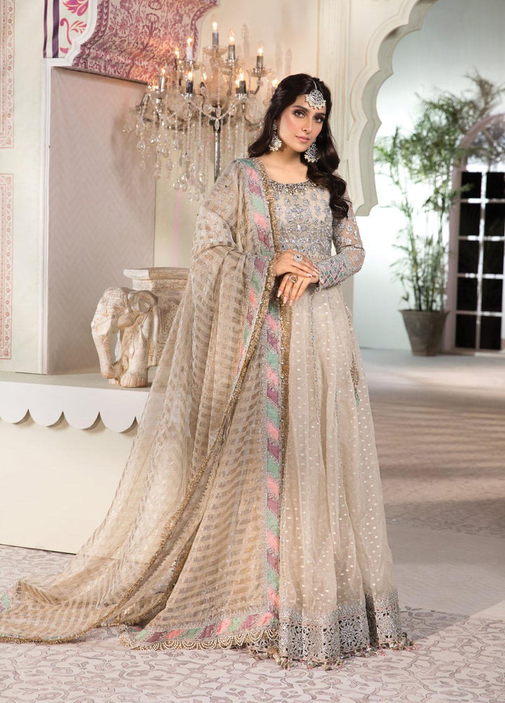 Maria B Embroidered Organza Suits Unstitched 3 Piece MB21MH D-08 - Luxury Collection