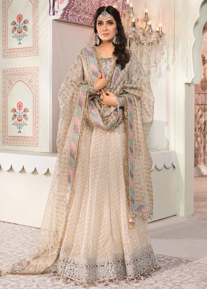 Maria B Embroidered Organza Suits Unstitched 3 Piece MB21MH D-08 - Luxury Collection