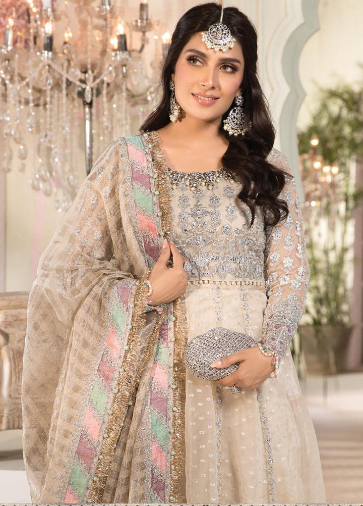 Maria B Embroidered Organza Suits Unstitched 3 Piece MB21MH D-08 - Luxury Collection