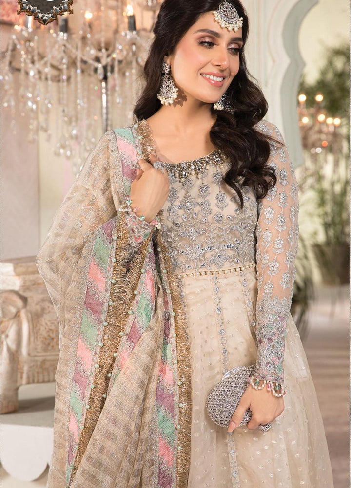Maria B Embroidered Organza Suits Unstitched 3 Piece MB21MH D-08 - Luxury Collection