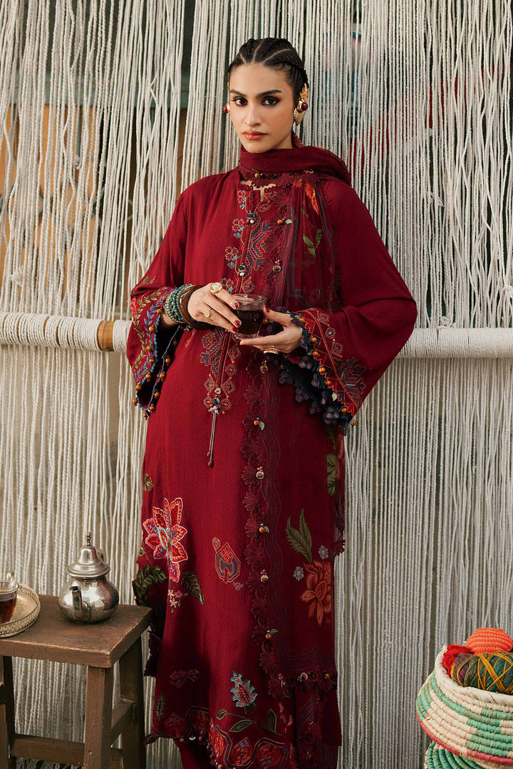 M Prints by Maria B Unstitched Embroidered Dobby Linen 3 Piece Suit MB26UPC 10A - Casual Collection
