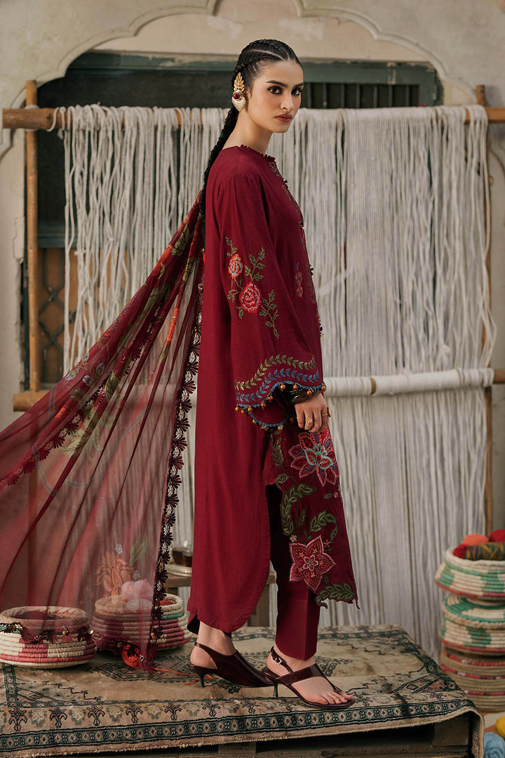 M Prints by Maria B Unstitched Embroidered Dobby Linen 3 Piece Suit MB26UPC 10A - Casual Collection