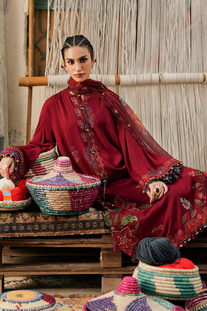 M Prints by Maria B Unstitched Embroidered Dobby Linen 3 Piece Suit MB26UPC 10A - Casual Collection