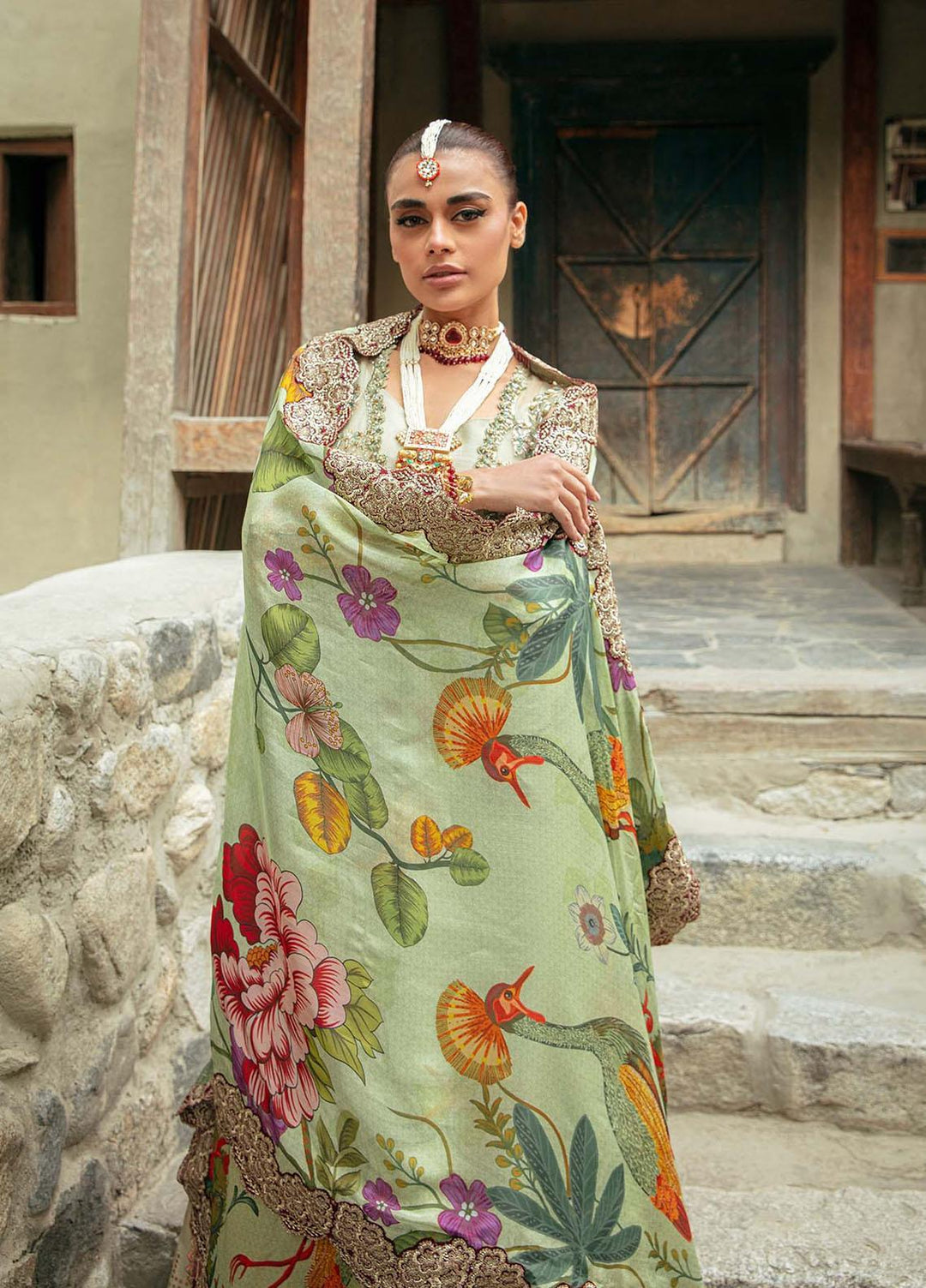 Marwa By Maryam Hussain Embroidered Organza Suits Unstitched 4 Piece MH23MW Afsana - Luxury Formal Collection