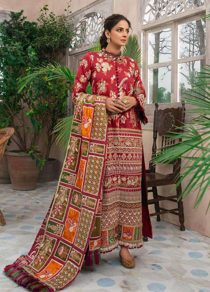 Maryam Hussain Embroidered Lawn Suits Unstitched 3 Piece MRH21LL 01-Mehfil - Festive Collection