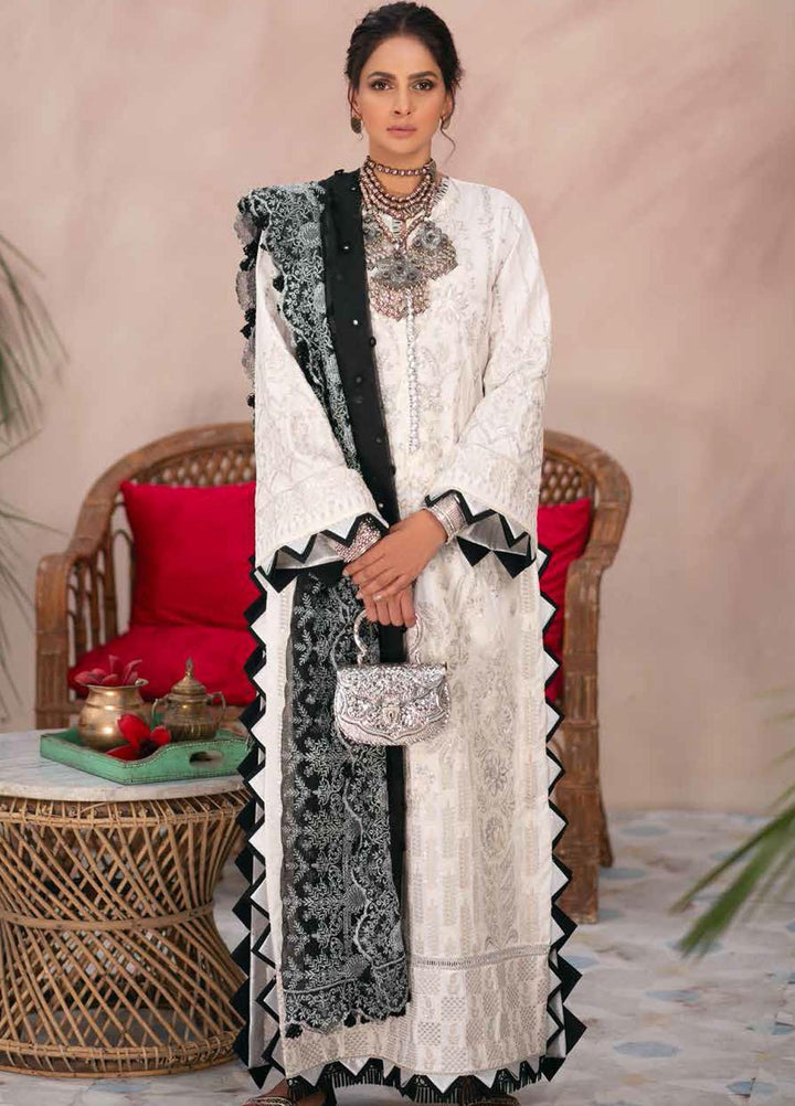 Maryam Hussain Embroidered Lawn Suits Unstitched 3 Piece MRH21LL 07-Amber - Festive Collection