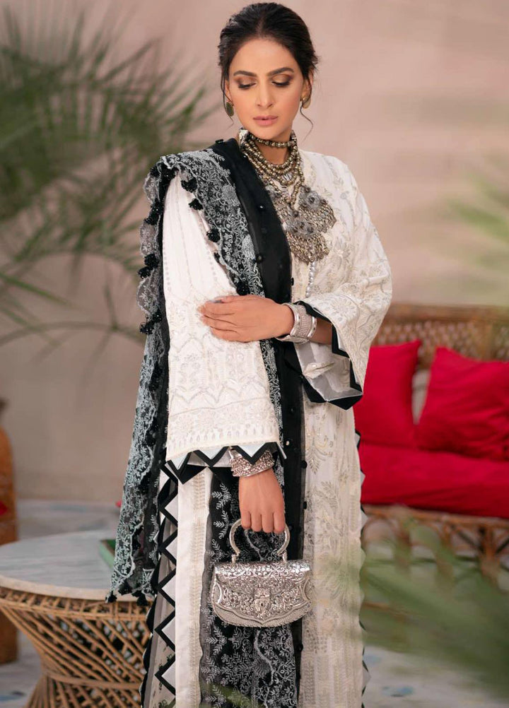 Maryam Hussain Embroidered Lawn Suits Unstitched 3 Piece MRH21LL 07-Amber - Festive Collection