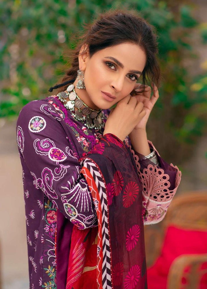 Maryam Hussain Embroidered Lawn Suits Unstitched 3 Piece MRH21LL 11-Paras - Festive Collection
