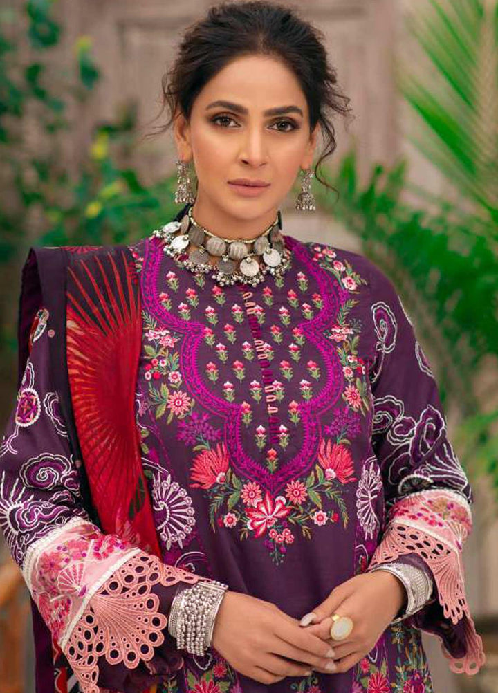 Maryam Hussain Embroidered Lawn Suits Unstitched 3 Piece MRH21LL 11-Paras - Festive Collection
