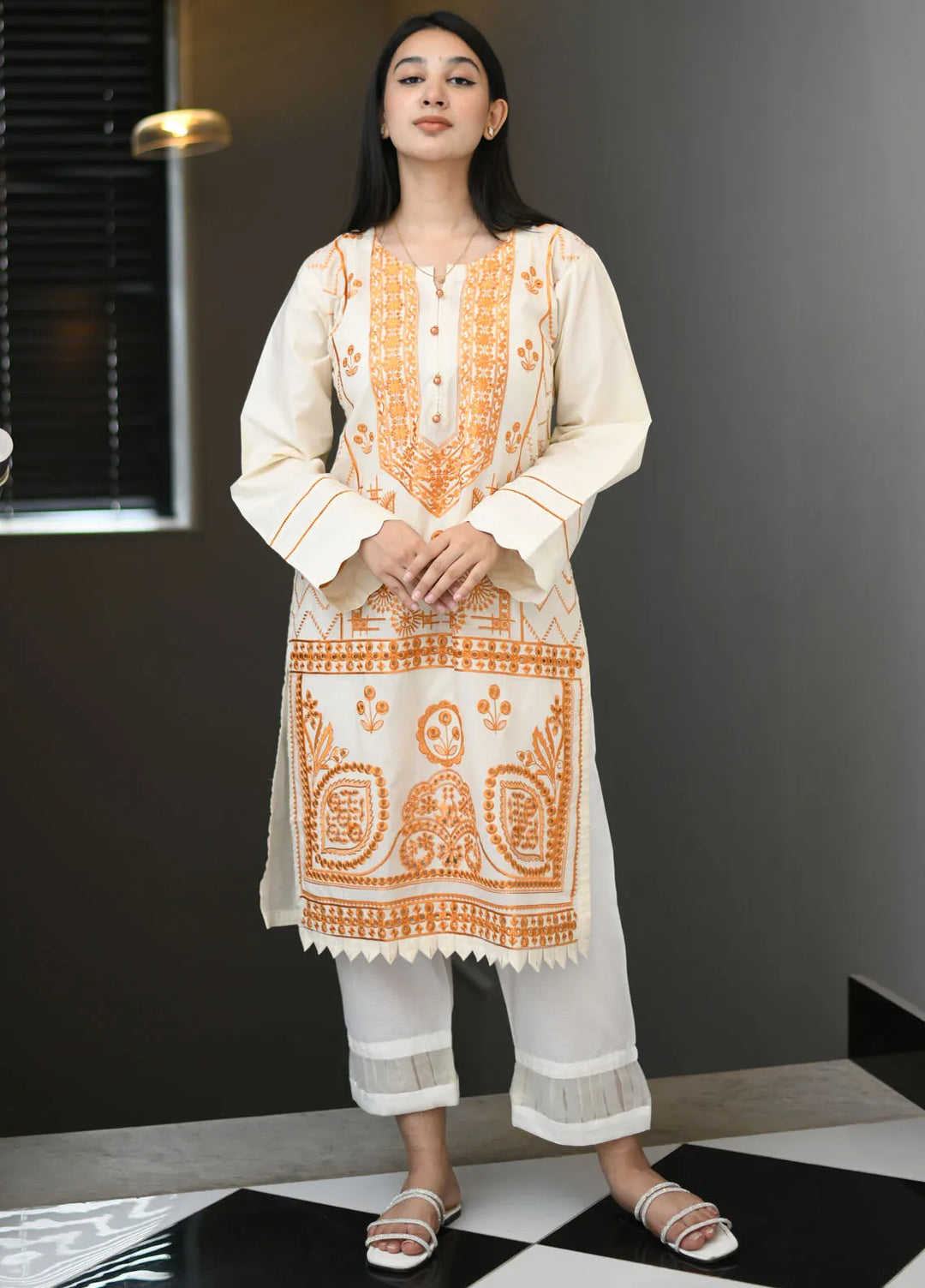 Maryam Malik Pret Casual Lawn Kurti D-07