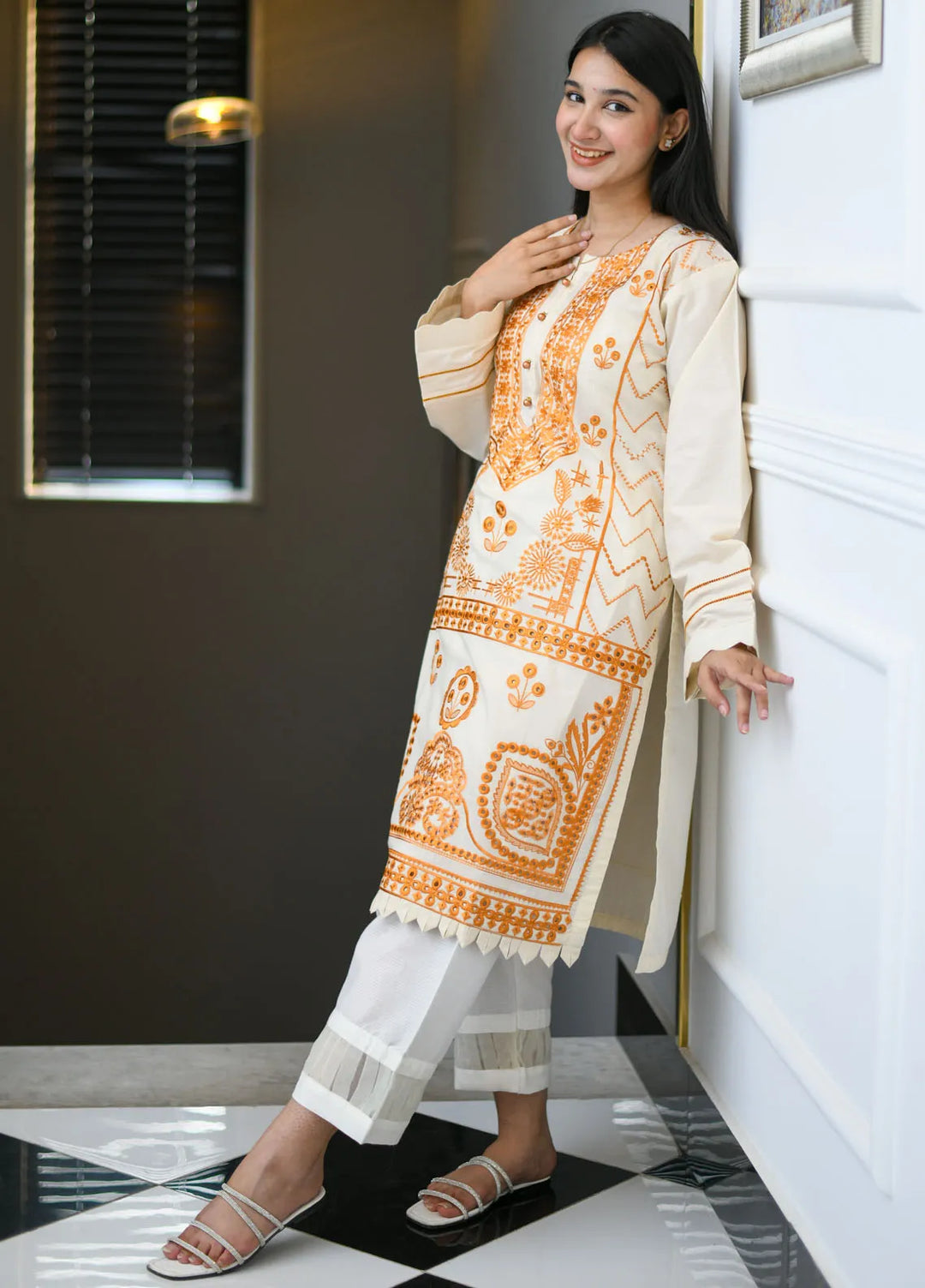 Maryam Malik Pret Casual Lawn Kurti D-07