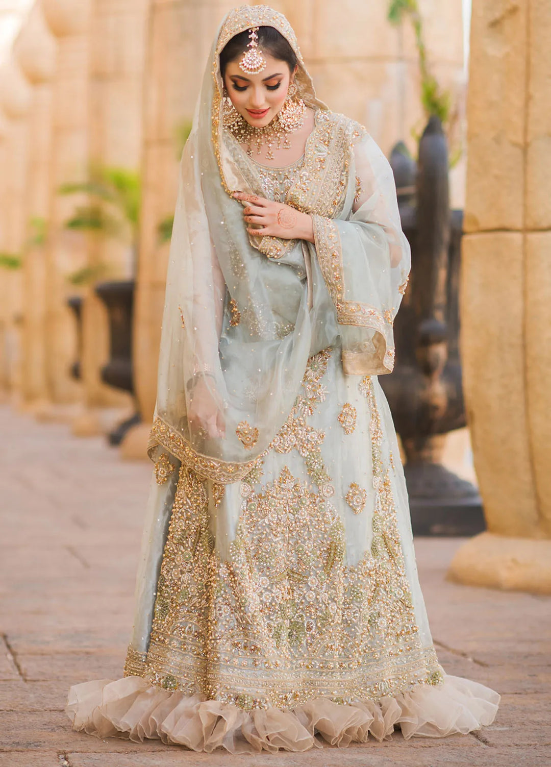 Maryam Malik Pret Embroidered Organza 3 Piece Suit Shehrbano