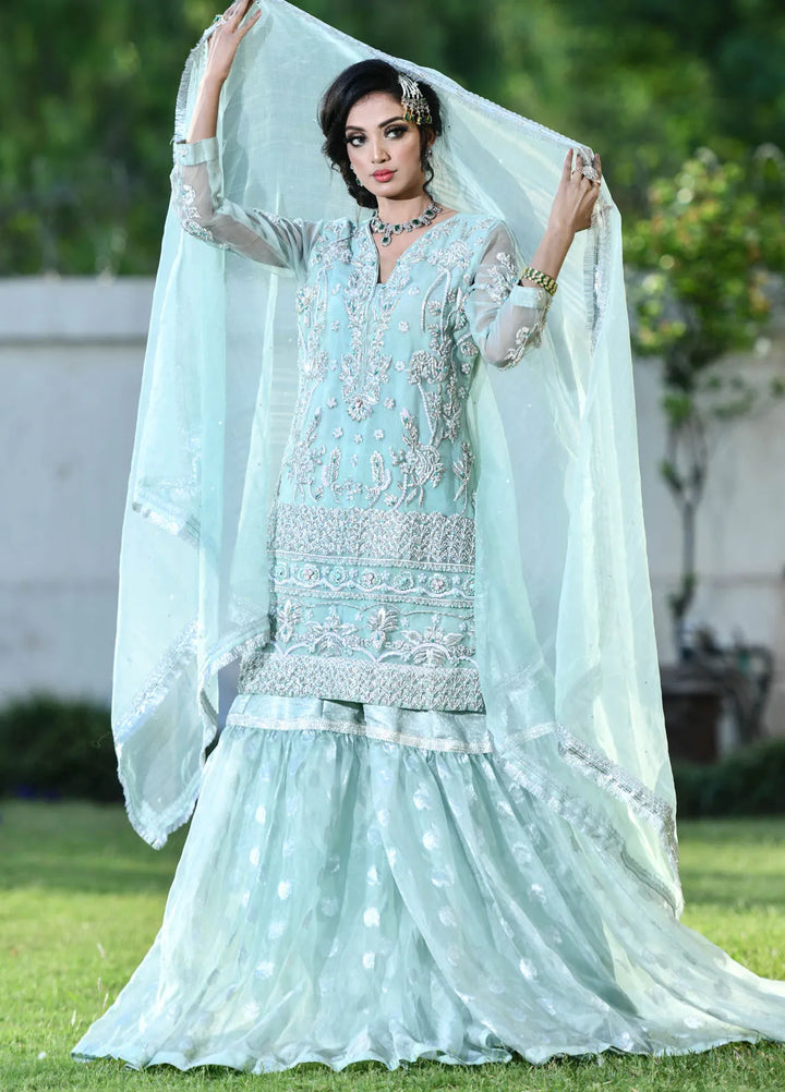 Maryam Malik Pret Embroidered Organza 3 Piece Suit Singhaar
