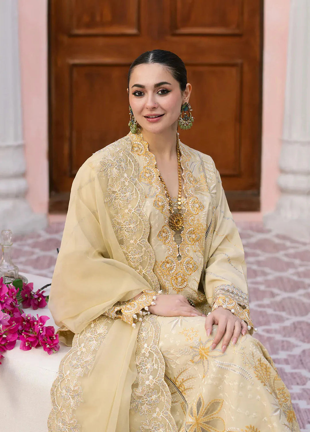 Maryam N Maria Embroidered Lawn Suits Unstitched 3 Piece MNM25EL MS-50148 Afsaneh - Summer Collection