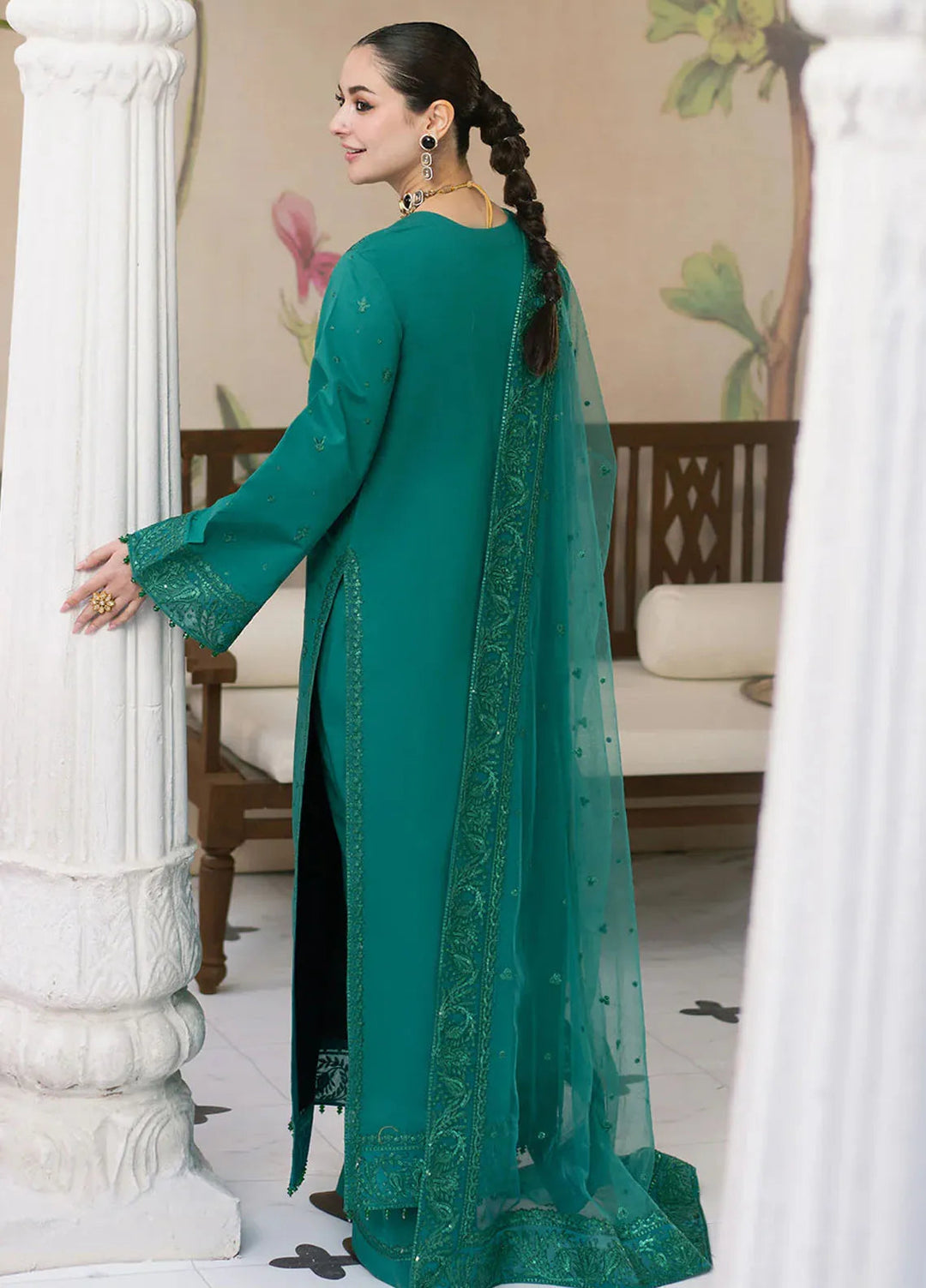 Maryam N Maria Embroidered Lawn Suits Unstitched 3 Piece MNM25EL MS-50149 Afareen - Summer Collection