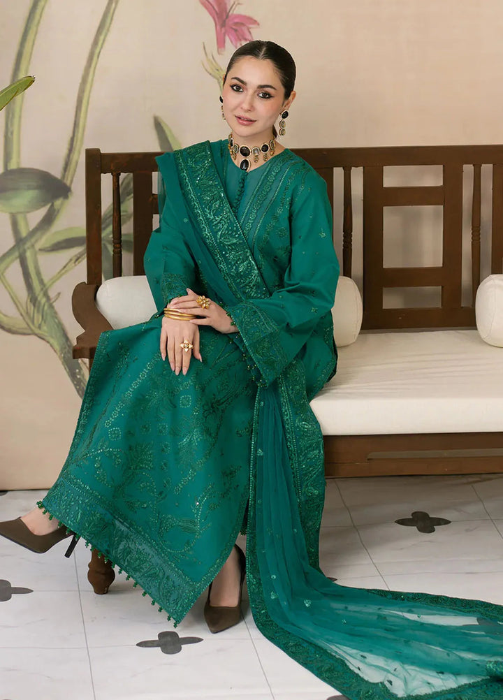 Maryam N Maria Embroidered Lawn Suits Unstitched 3 Piece MNM25EL MS-50149 Afareen - Summer Collection