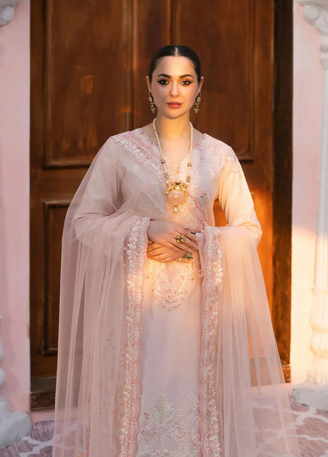Maryam N Maria Embroidered Lawn Suits Unstitched 3 Piece MNM25EL MS-50154 Aghigh - Summer Collection