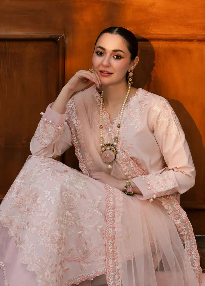Maryam N Maria Embroidered Lawn Suits Unstitched 3 Piece MNM25EL MS-50154 Aghigh - Summer Collection