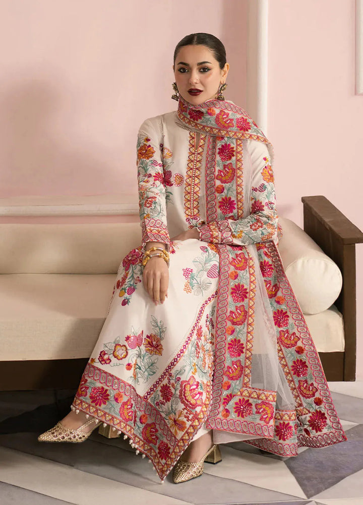 Maryam N Maria Embroidered Lawn Suits Unstitched 3 Piece MNM25EL MS-50159 Afsar - Summer Collection