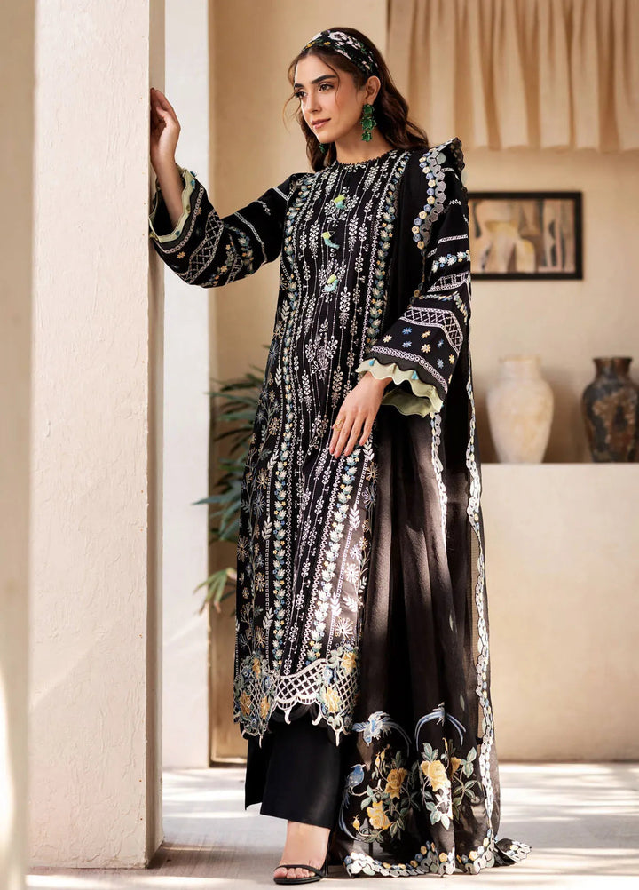 Maryum Hussain Embroidered Lawn Suit Unstitched 3 Piece MH25LL D-03 Dawn - Summer Collection
