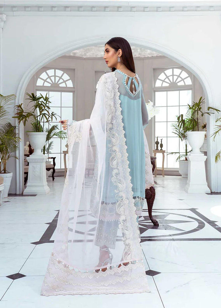 Maryum N Maria Luxury Pret Embroidered Chiffon 3 Piece Suit KANEEL