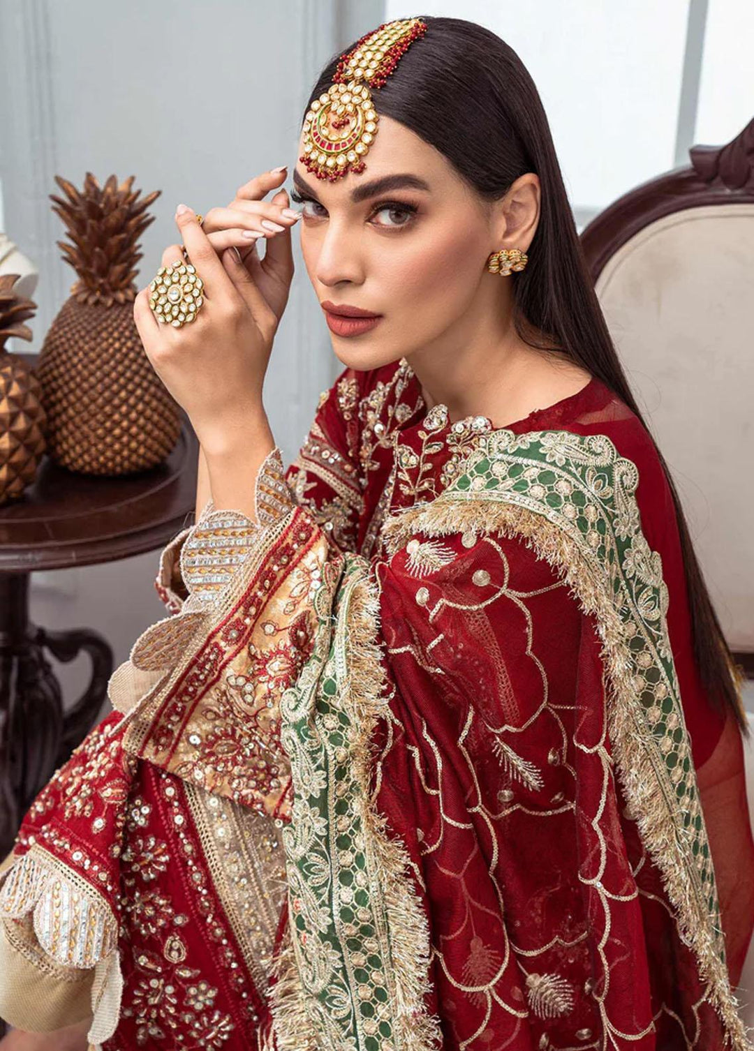 Maryum N Maria Luxury Pret Embroidered Net 3 Piece Suit SAARYA